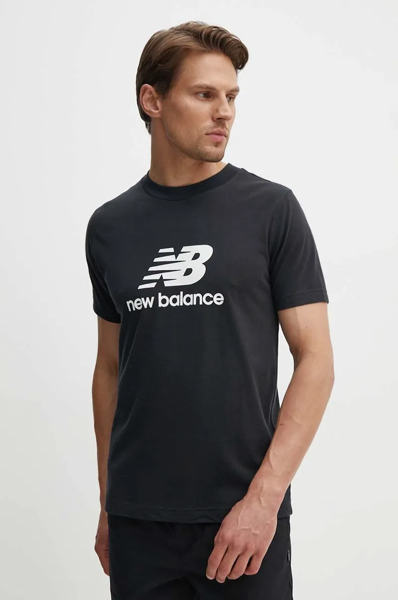Βαμβακερό μπλουζάκι New Balance Sport Essentials