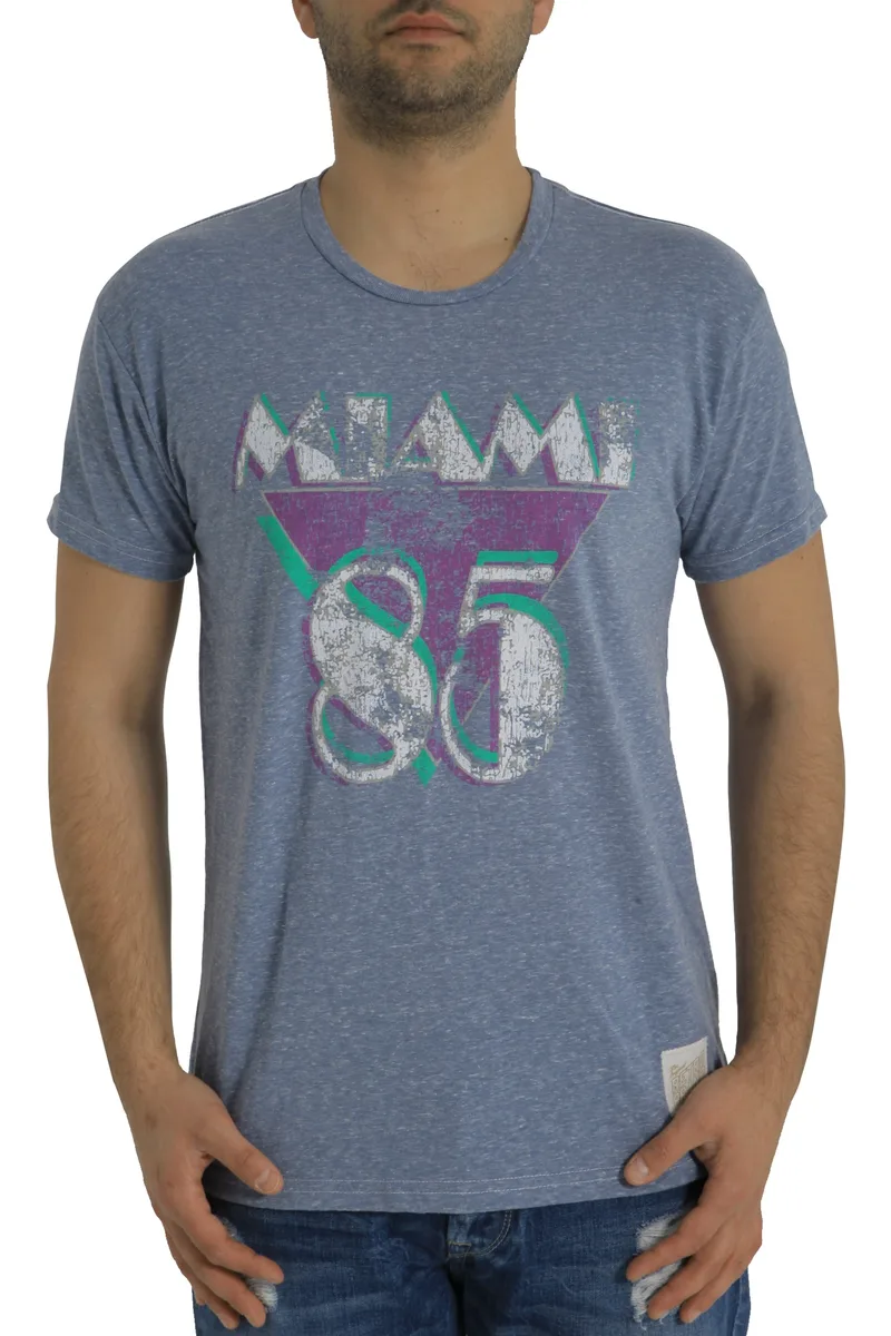 Μπλούζα Κοντομάνικη Retro Brand Miami RB120RTC-BLUE Ανδρικό