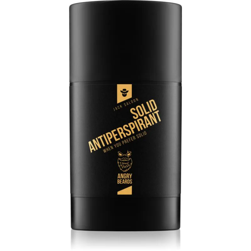 Angry Beards Jack Saloon Solid Antiperspirant στερεό αντιιδρωτικό για άντρες 50 ml