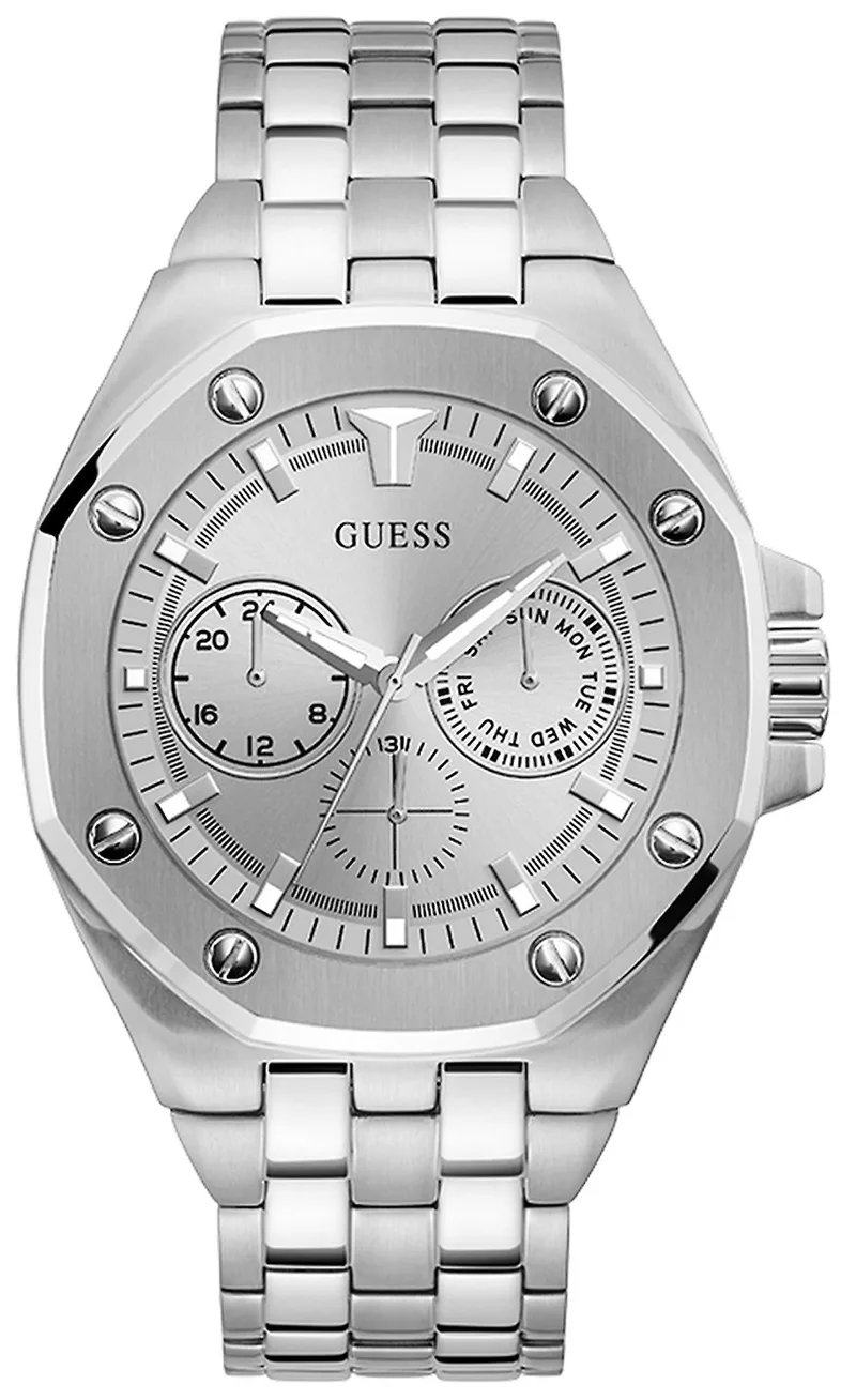 Guess Men's Watch GW0278G1 (46MM) Silver 46 MM