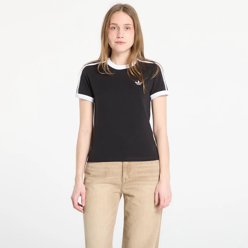 T-shirt adidas 3 Stripes Slim T-Shirt Black/ White S