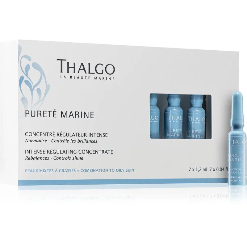 Thalgo Pureté Marine Intense Regulating Concentrate συμπύκνωμα για μικτή και λιπαρή επιδερμίδα 7x1.2 ml