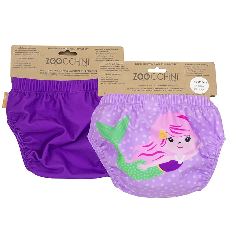 Σετ 2τμχ Μαγιό Πάνα 12-24μηνών Mermaid Zoocchini ZOO12113 (Μέγεθος: 12-24 Μηνών) - Zoocchini - ZOO12113-12-24M