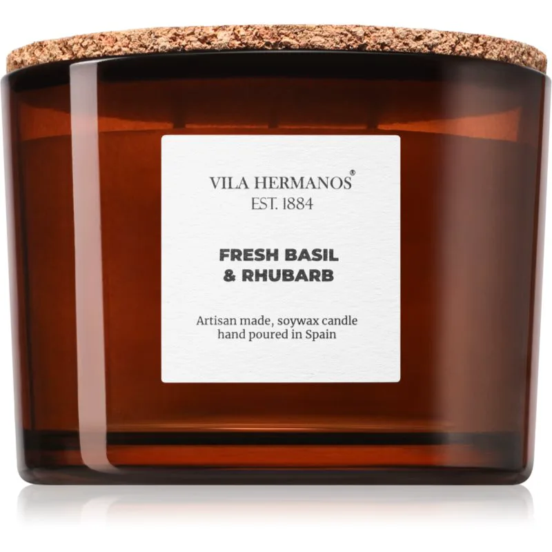 Vila Hermanos Apothecary Fresh Basil & Rhubarb αρωματικό κερί 350 γρ