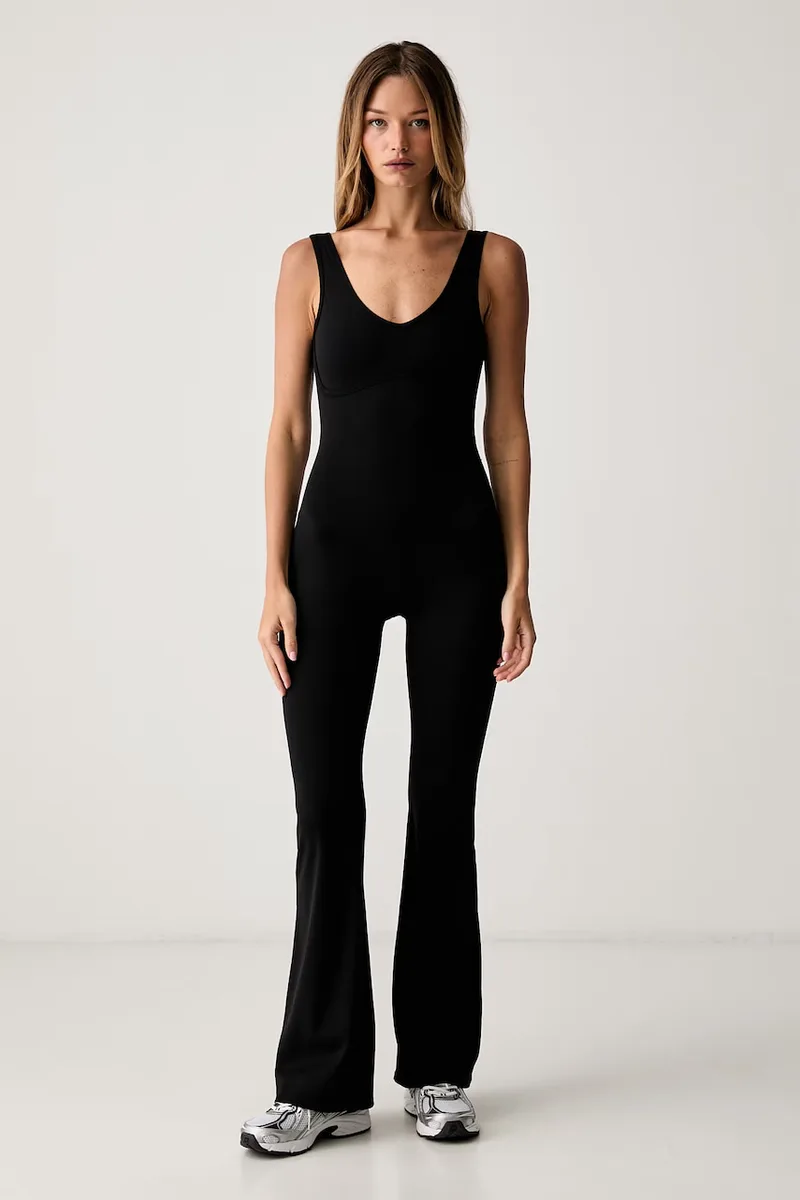 Le Privé ολόσωμη φόρμα γυναικεία COMFORT FLARE JUMPSUIT