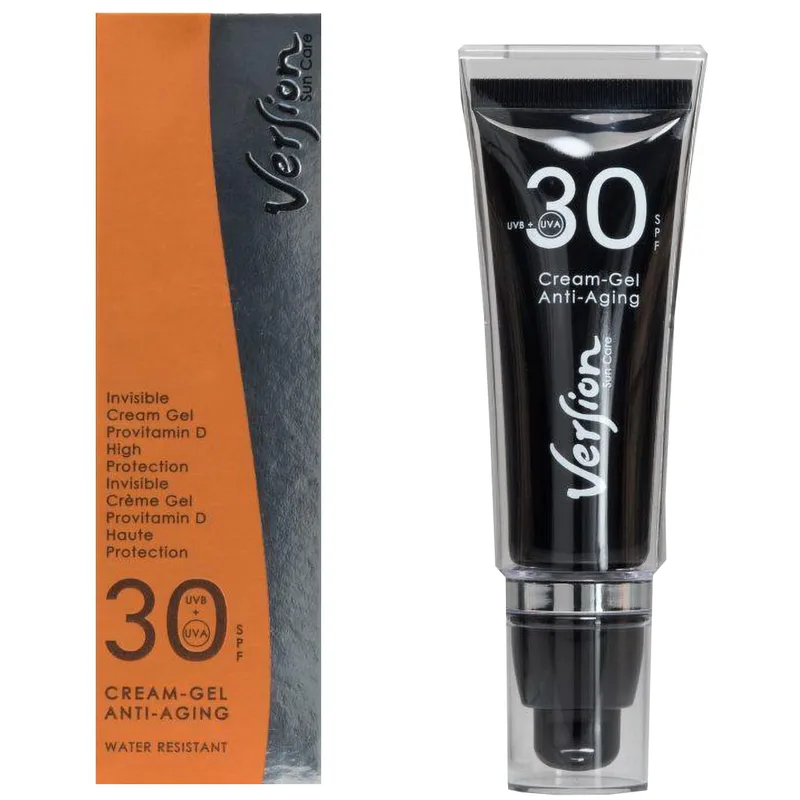 Version Cream Gel Anti Aging Spf30 Αντηλιακή Κρέμα - Gel Υψηλής Προστασίας για Όλους τους Τύπους Δέρματος 50ml