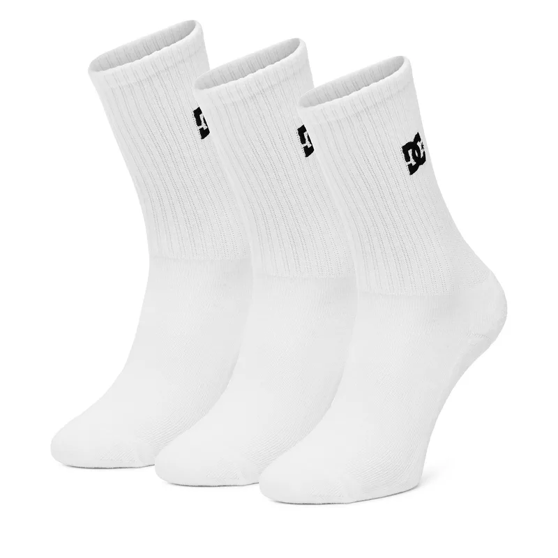 Κάλτσες μακριές DC Shoes AS_DC_01W_SS25 (3-PACK) Λευκό