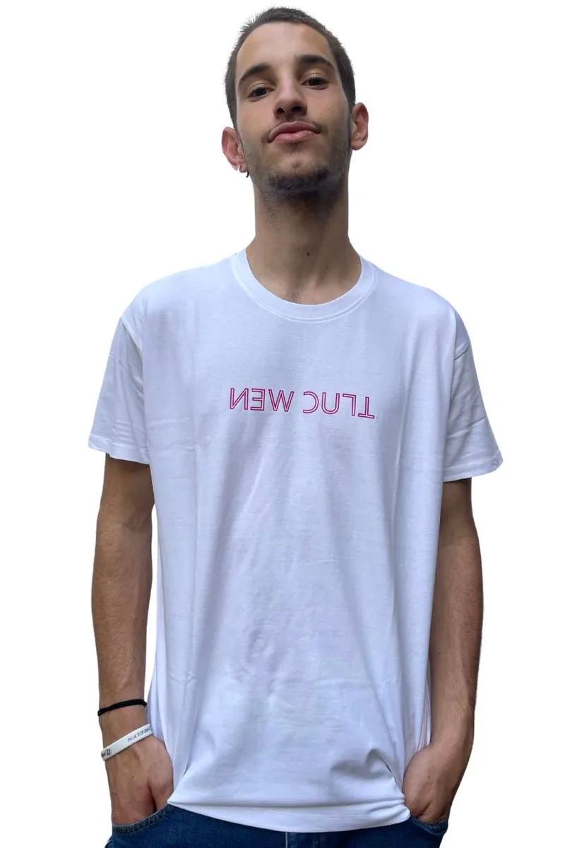 NEW CULT T Shirts - Heart and Brain T-shirt - Λευκό-1003-WHITE