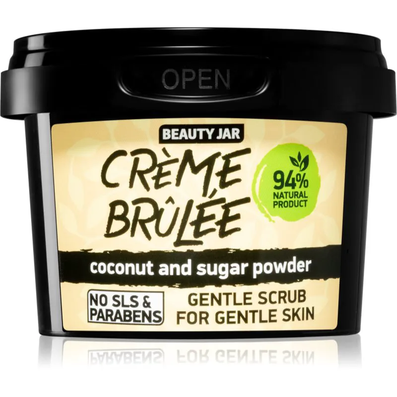 Beauty Jar Crème Brûlée απαλό Scrub για το πρόσωπο 120 γρ