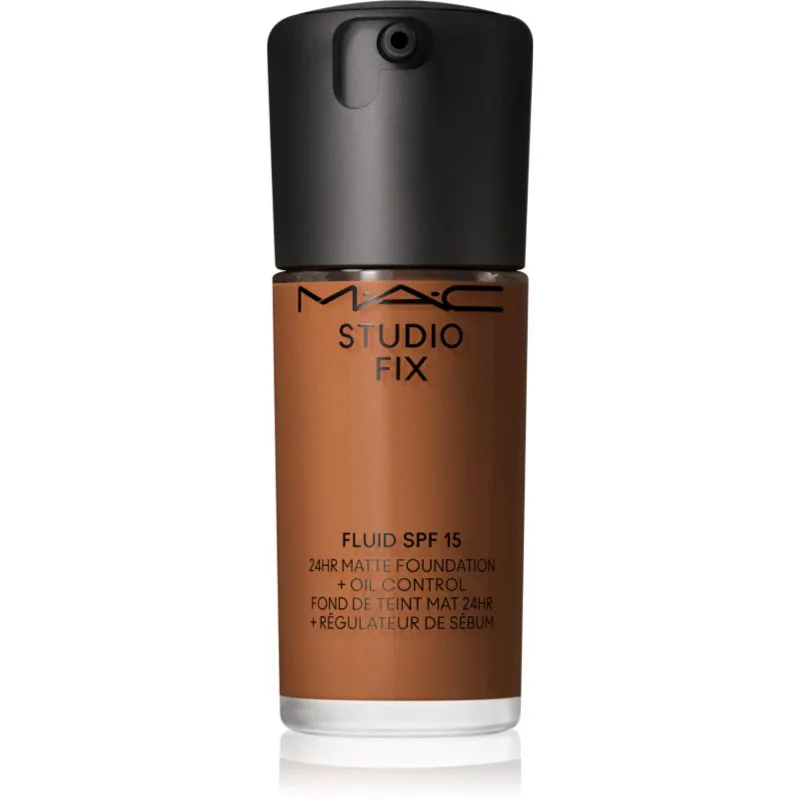 MAC Cosmetics Studio Fix Fluid SPF 15 24HR Matte Foundation + Oil Control ματ μεικ απ SPF 15 απόχρωση NC50 30 ml