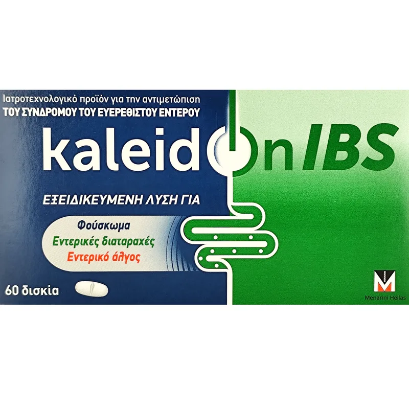 Menarini Kaleidon IBS Συμπλήρωμα Διατροφής με Προβιοτικά για την Αντιμετώπιση του Συνδρόμου του Ευερέθιστου Εντέρου & τη Σωστή Εντερική Λειτουργία 60tabs