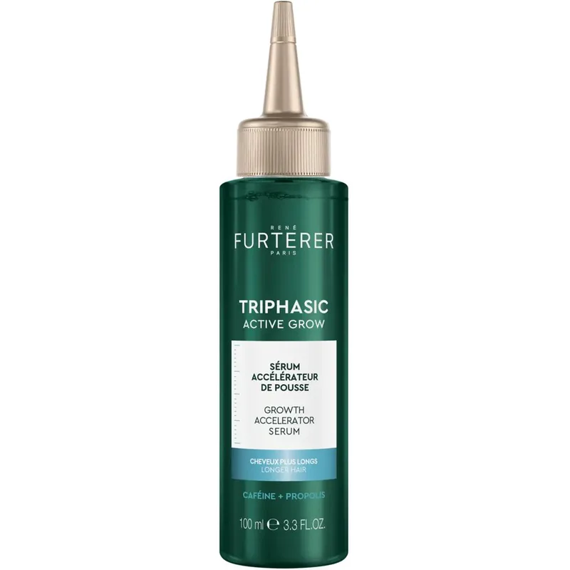 Rene Furterer Triphasic Active Grow Serum Ορός Ενεργοποίησης & Επιτάχυνσης της Ανάπτυξης των Μαλλιών με Καφεΐνη & Πρόπολη 100ml