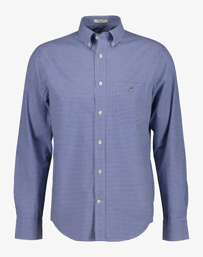 GANT ΠΟΥΚΑΜΙΣΟ ΜΜ REG CLASSIC POPLIN GINGHAM SHIRT 3G3000150-436 Blue