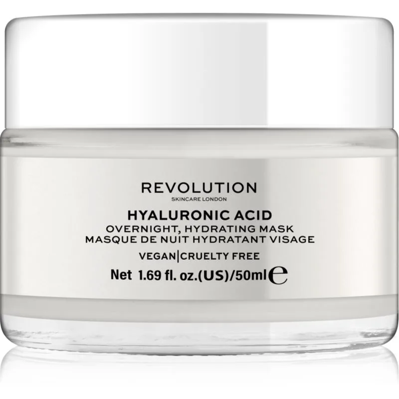 Revolution Skincare Hyaluronic Acid ενυδατική μάσκα νύχτας για το πρόσωπο 50 ml