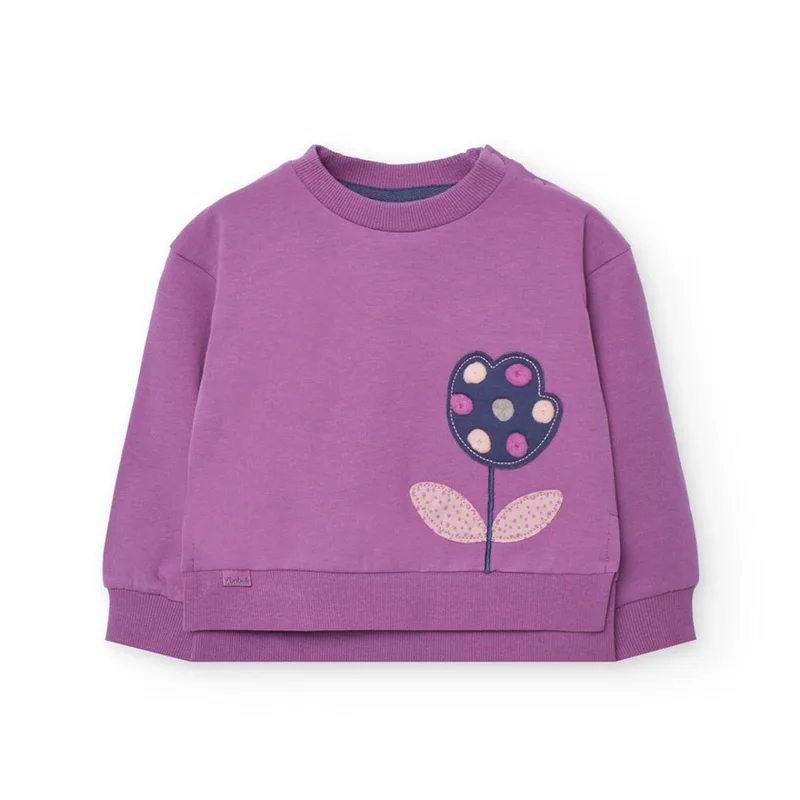 Μπλούζα φούτερ κορίτσι Boboli-222129-6123-Purple