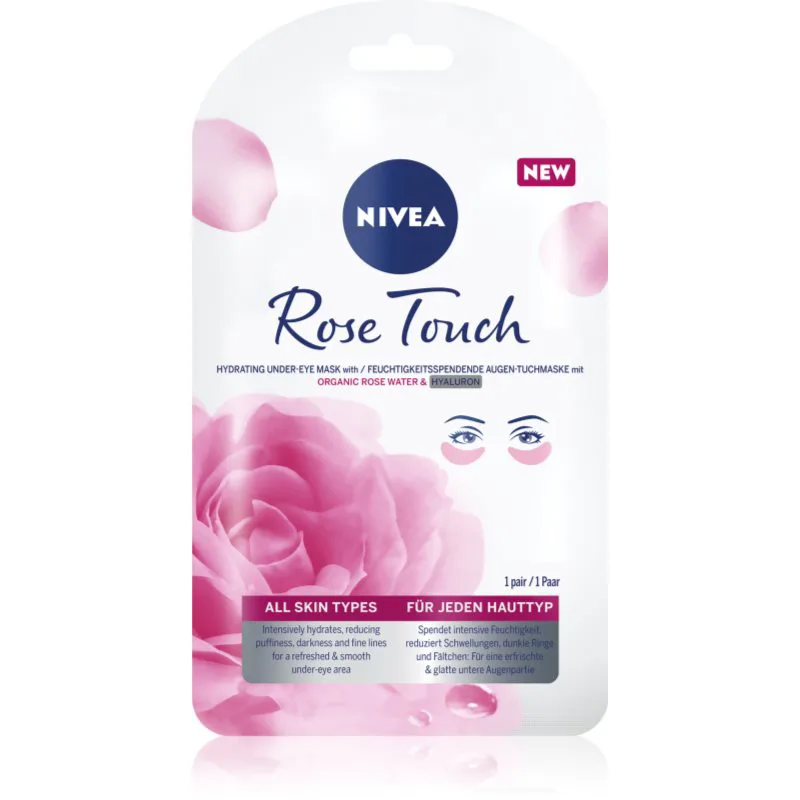 NIVEA Rose Touch μάσκα για τα μάτια 1 τμχ