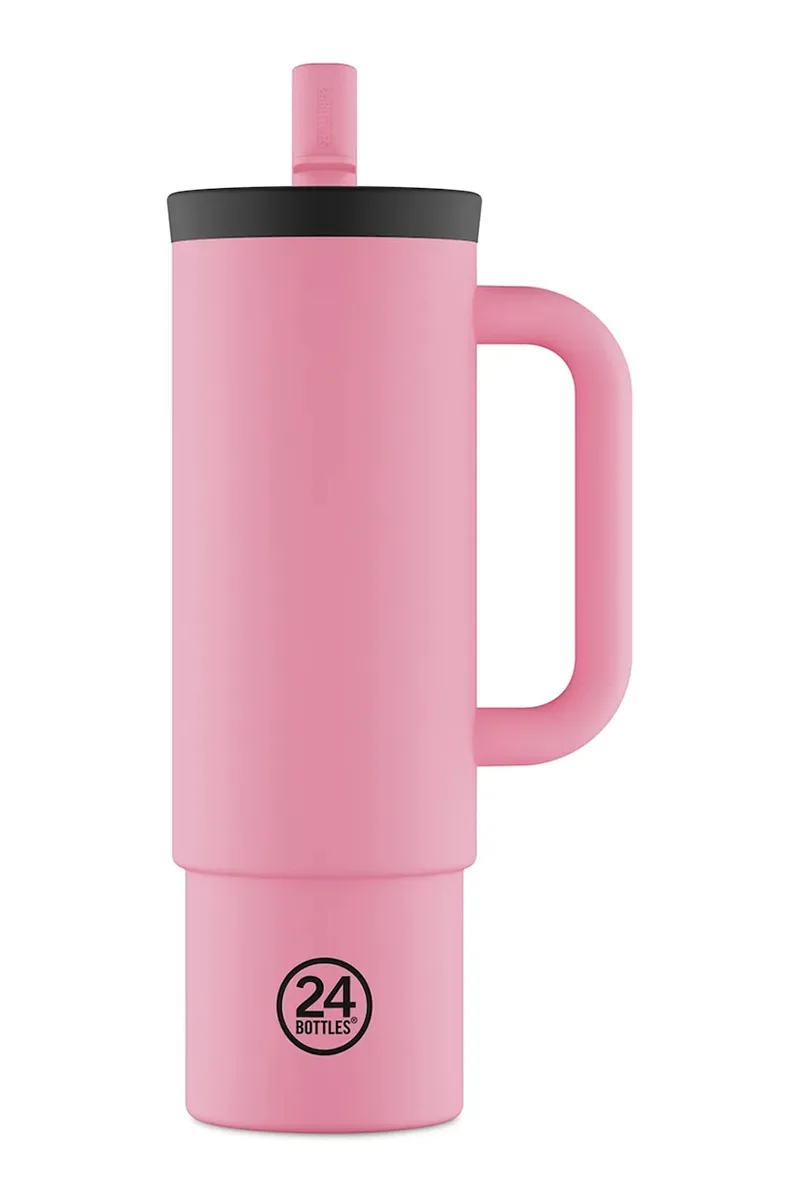 Ισοθερμική κούπα 24bottles Straw 800ml Flamingo