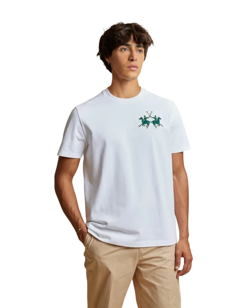 La Martina Ανδρικό T-Shirt MCR008JS409-00001 Λευκό