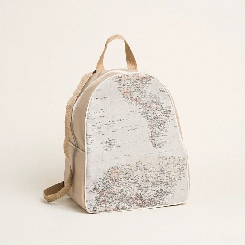 Beauty Home BACKPACK ΧΑΡΤΗ VINTAGE 43x35x23cm