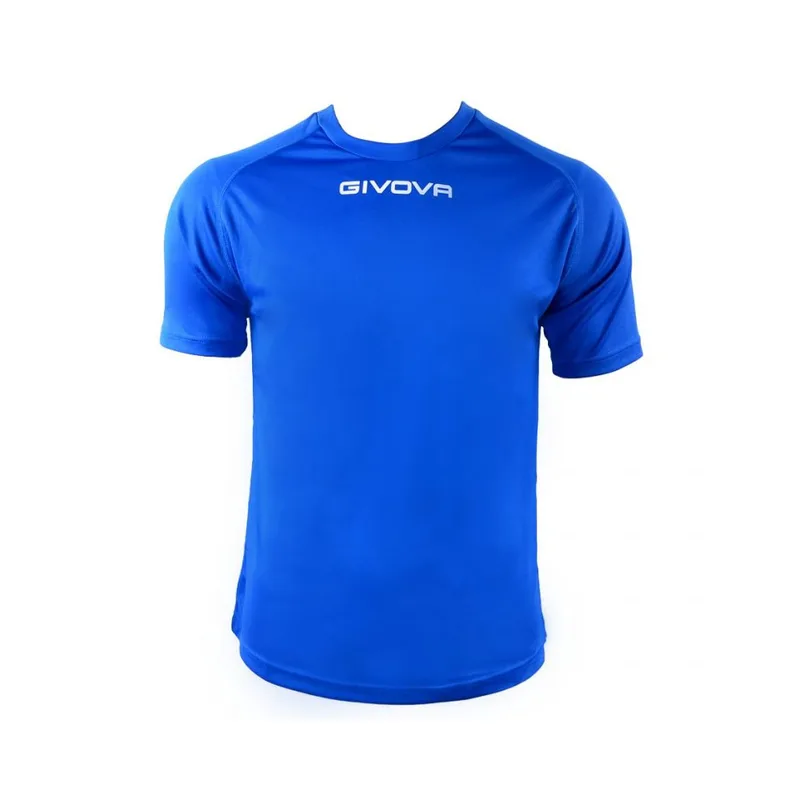 Givova One Ανδρικό Αθλητικό T-shirt Κοντομάνικο Μπλε MAC01-0002