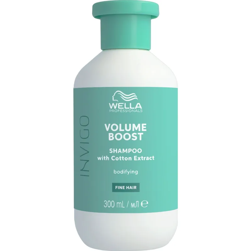 Wella Professionals Invigo Volume Boost Shampoo Fine Hair With Cotton Extract Σαμπουάν Περιποίησης για Λεπτά Μαλλιά που Δίνει Όγκο, Ανάλαφρη Αίσθηση & Αφαιρεί τους Ρύπους 300ml