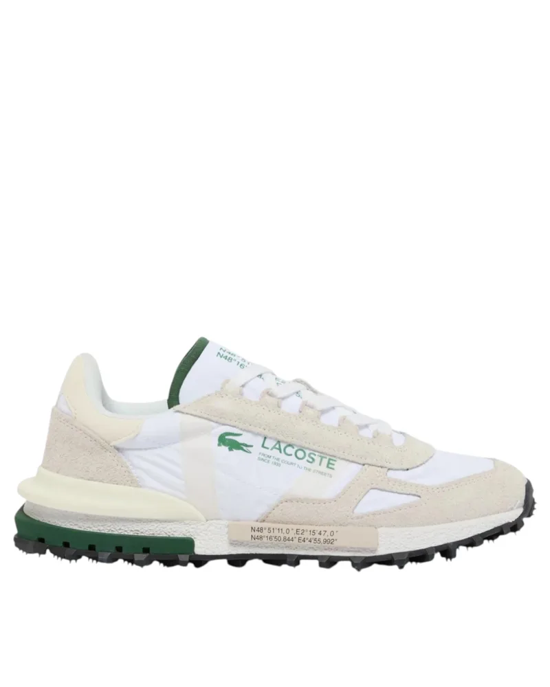 Lacoste Ανδρικά Δερμάτινα Sneakers Elite Active SMA004121G Λευκό