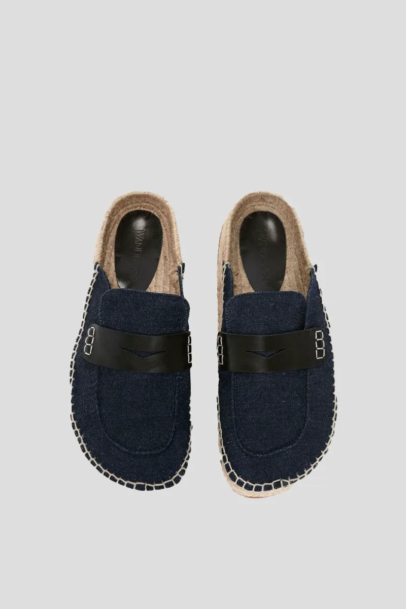 HIM CO Ανδρικό Μπλε Denim Espadrille