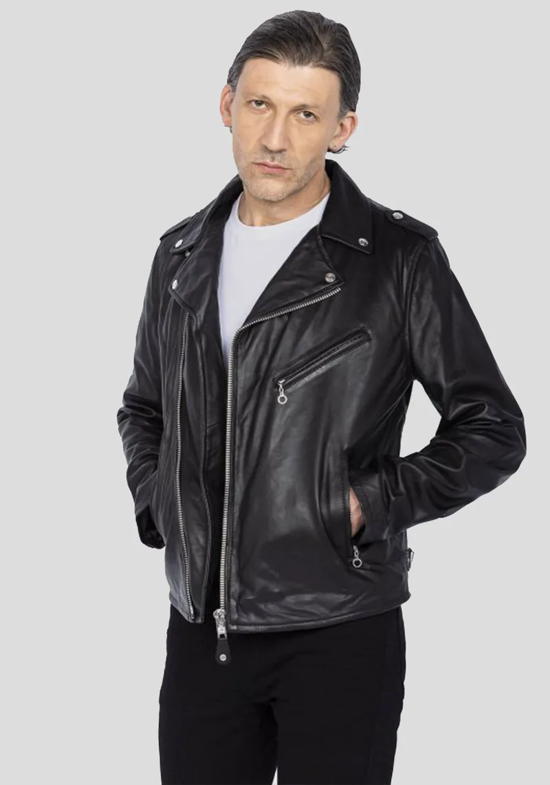 Schott N.Y.C Δερμάτινο Μπουφάν της σειράς Perfecto - LC1140GT BG Black