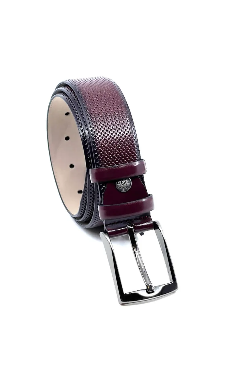Legend Accessories Τεχνόδερμα Ζώνη - Μπορντό - 2033