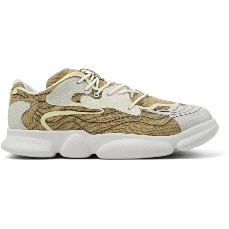 CAMPER Karst - Sneakers Για Ανδρικα - Μπεζ,Γκρι,Λευκό, Μέγεθος 41, Cotton fabric