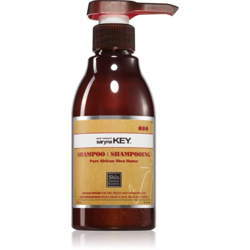 Saryna Key Pure African Shea Butter Damage Repair σαμπουάν για ξηρά μαλλιά με βούτυρο καριτέ 300 ml