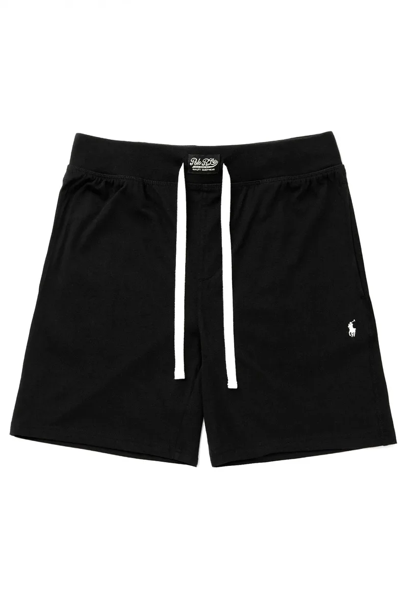 RALPH LAUREN UNDERWEAR ΒΕΡΜΟΥΔΑ SLEEP BOTTOM LOGO ΜΑΥΡΟ