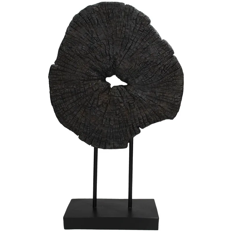 Διακοσμητικό ArteLibre Κορμός Δέντρου Μαύρο Polyresin 35.2X12.8X56.2cm