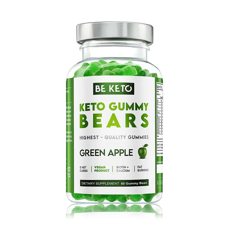 Beketo Κέτο Ζελεδάκια Gummy Bears Βιοτίνη & Πράσινο Μήλο (60τμχ)