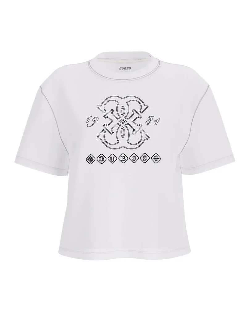 GUESS GABI SS CN T-SHIRT ΜΠΛΟΥΖΑ ΓΥΝΑΙΚΕΙΟ V6GI10K2977-G011 White