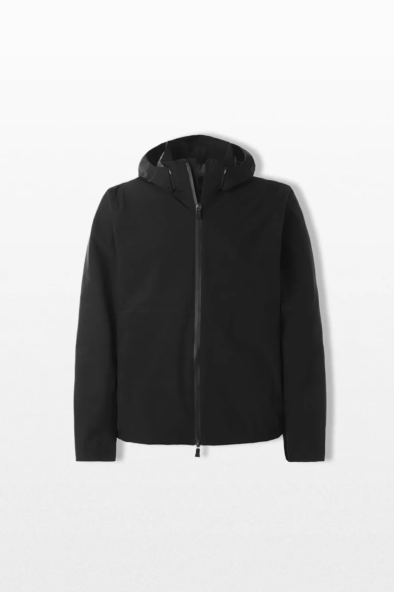 HERNO Ανδρικό Μαύρο Zip-Up Hooded Jacket