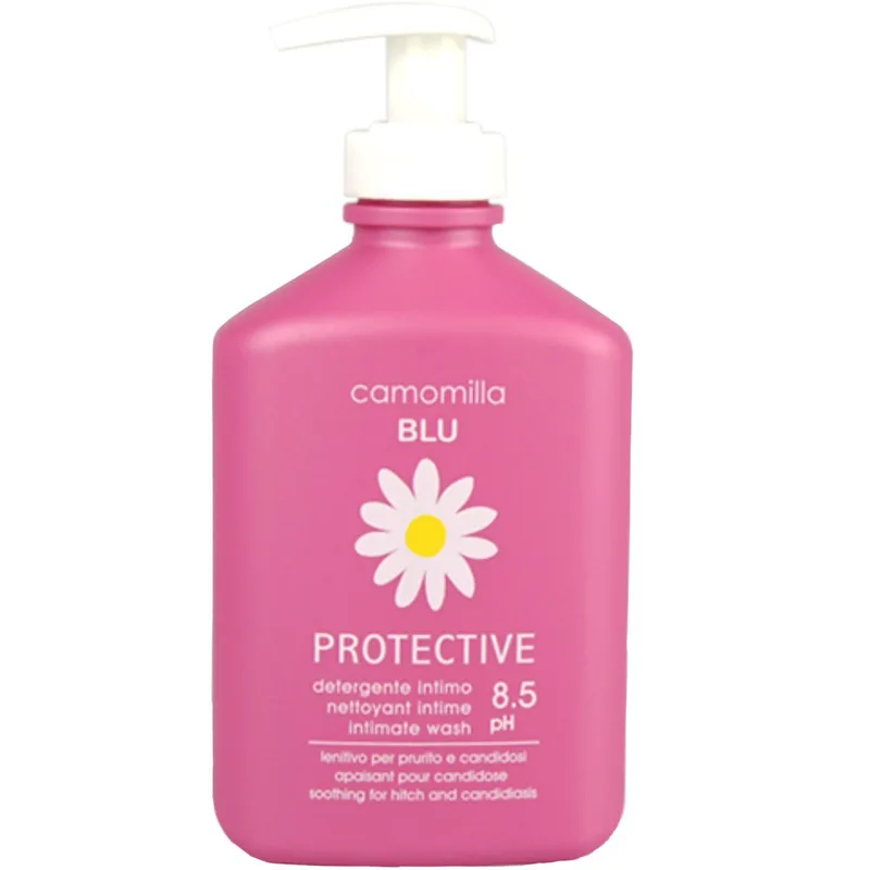 Camomilla Μπλε Protective Intimate Wash Απάλη Λοσιόν Καθαρισμού Ευαίσθητης Περιοχής με Αντιβακτηριακή Δράση με Αντλία 300ml