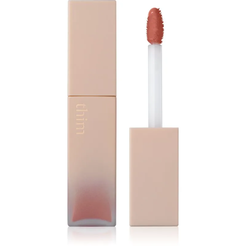 thim Satin Lip Glaze λιπ γκλος μακράς διαρκείας με ενυδατικό αποτέλεσμα απόχρωση 02 Haze Coral 6 γρ