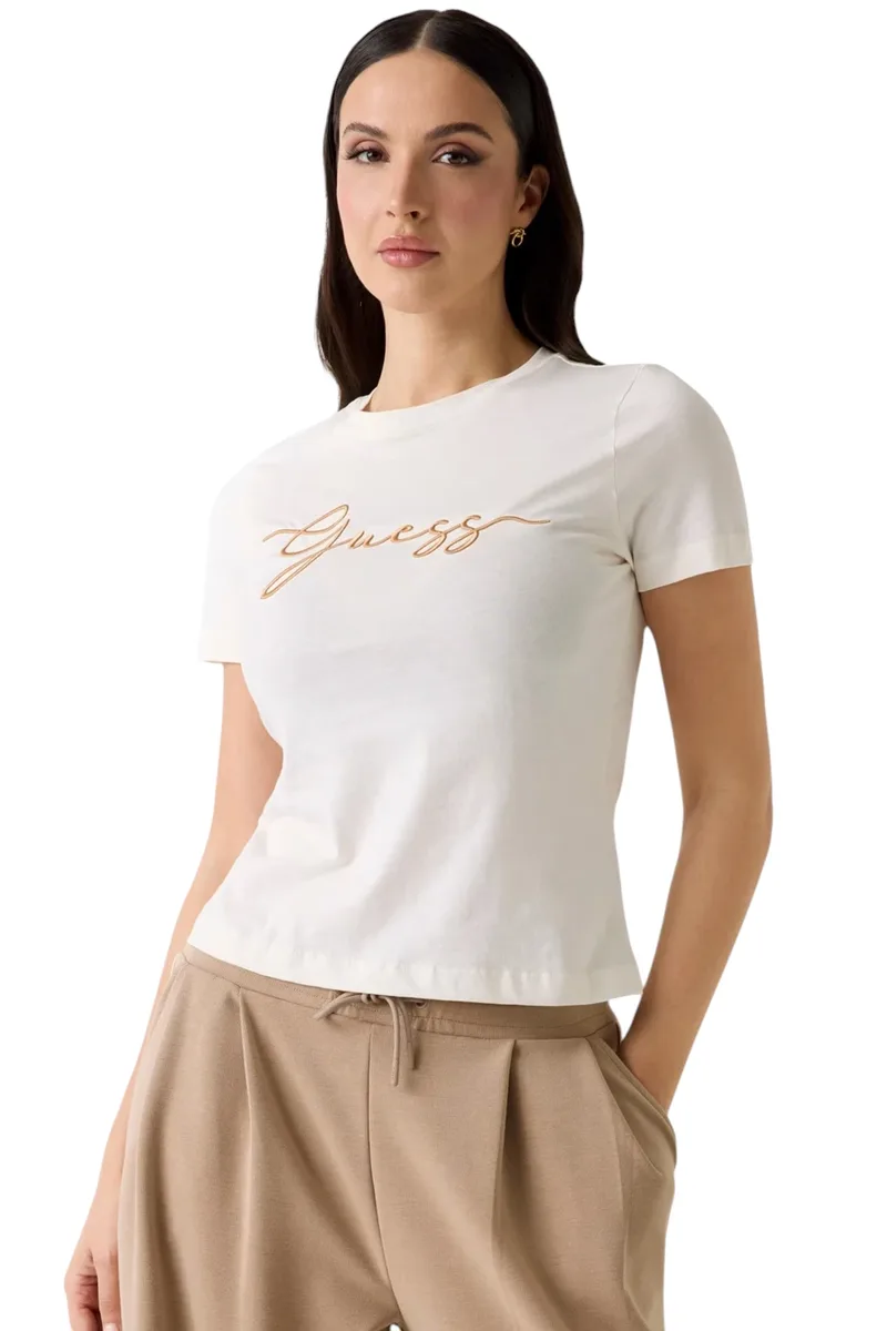 Guess Γυναικείο T-Shirt Circe V6GI01K2962-G106 Εκρού
