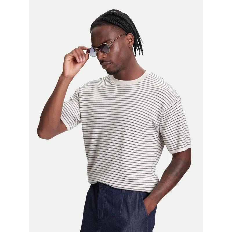 United Colors Of Benetton T-Shirt 1195K109V Μπεζ Relaxed Fit