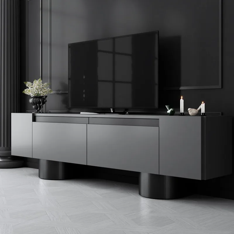 Έπιπλο Τηλεόρασης Bohem - Anthracite, Black 618Bly1266 (180x16x30 cm)
