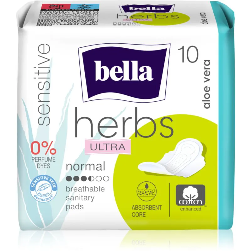 BELLA Herbs Ultra Normal σερβιέτες Aloe Vera 10 τμχ