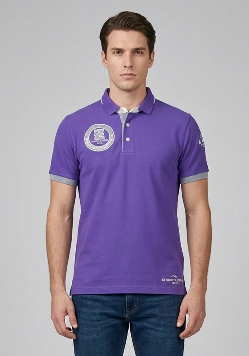 U.S. Polo Assn Polo Μπλούζα Logo - 000440 3538 Purple