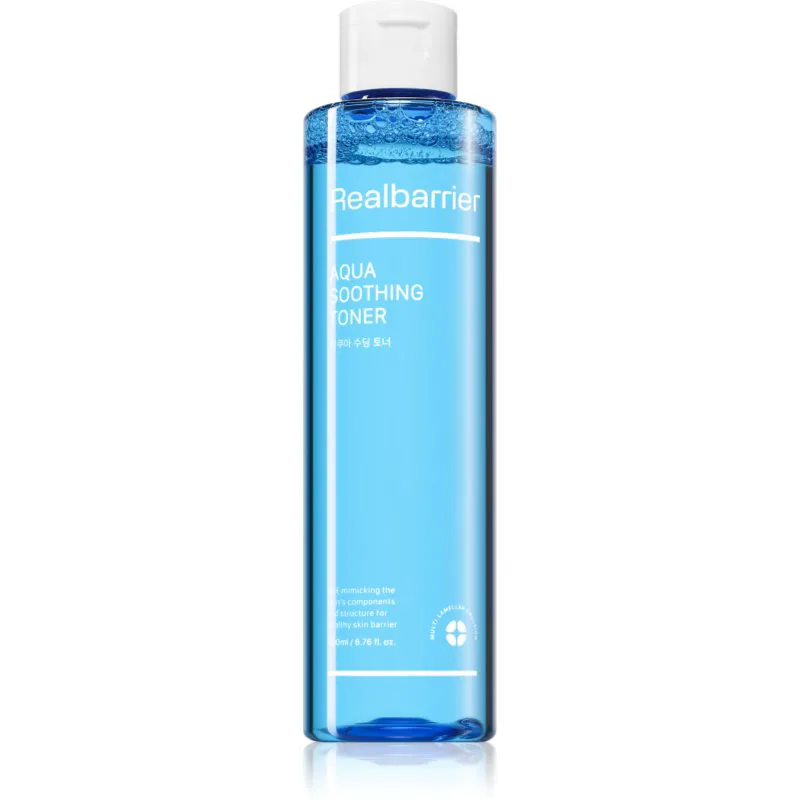 Real Barrier Aqua Soothing Toner ενυδατικό τονωτικό για να καταπραύνει την επιδερμίδα πρόσωπου 200 ml