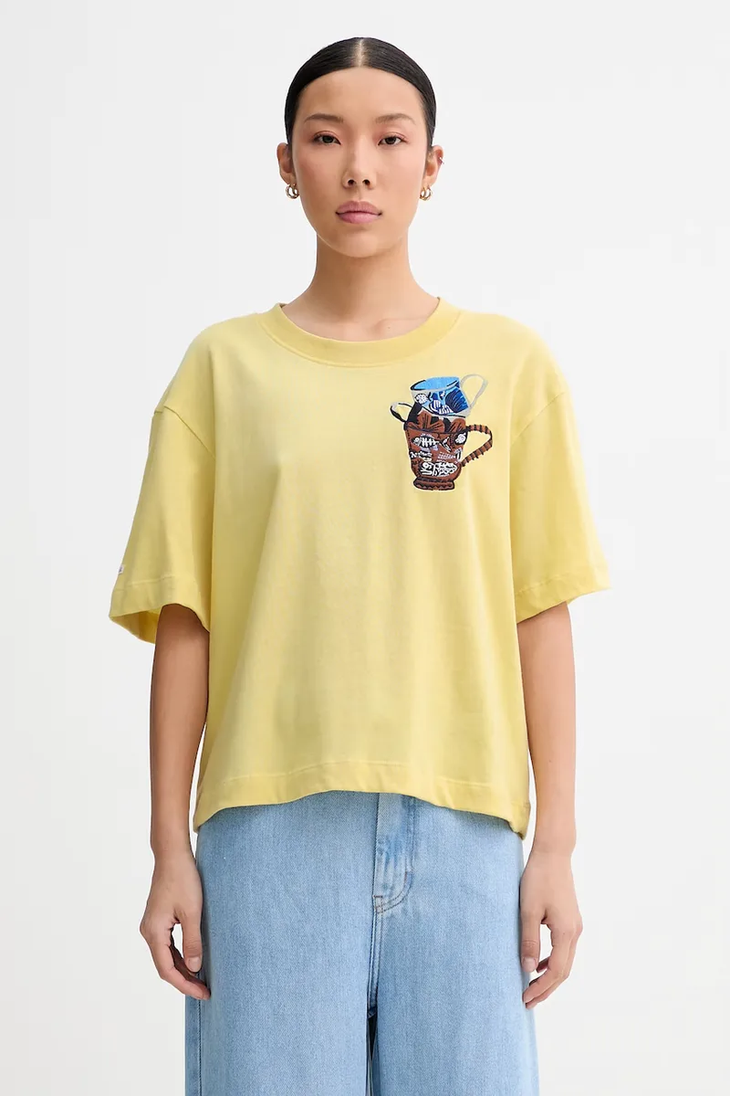 MUNTHE t-shirt γυναικείο βαμβακερό NURI