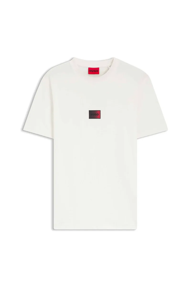 Hugo Boss ανδρικό T-shirt με logo print Regular Fit "Danotie" - 50553124 Λευκό