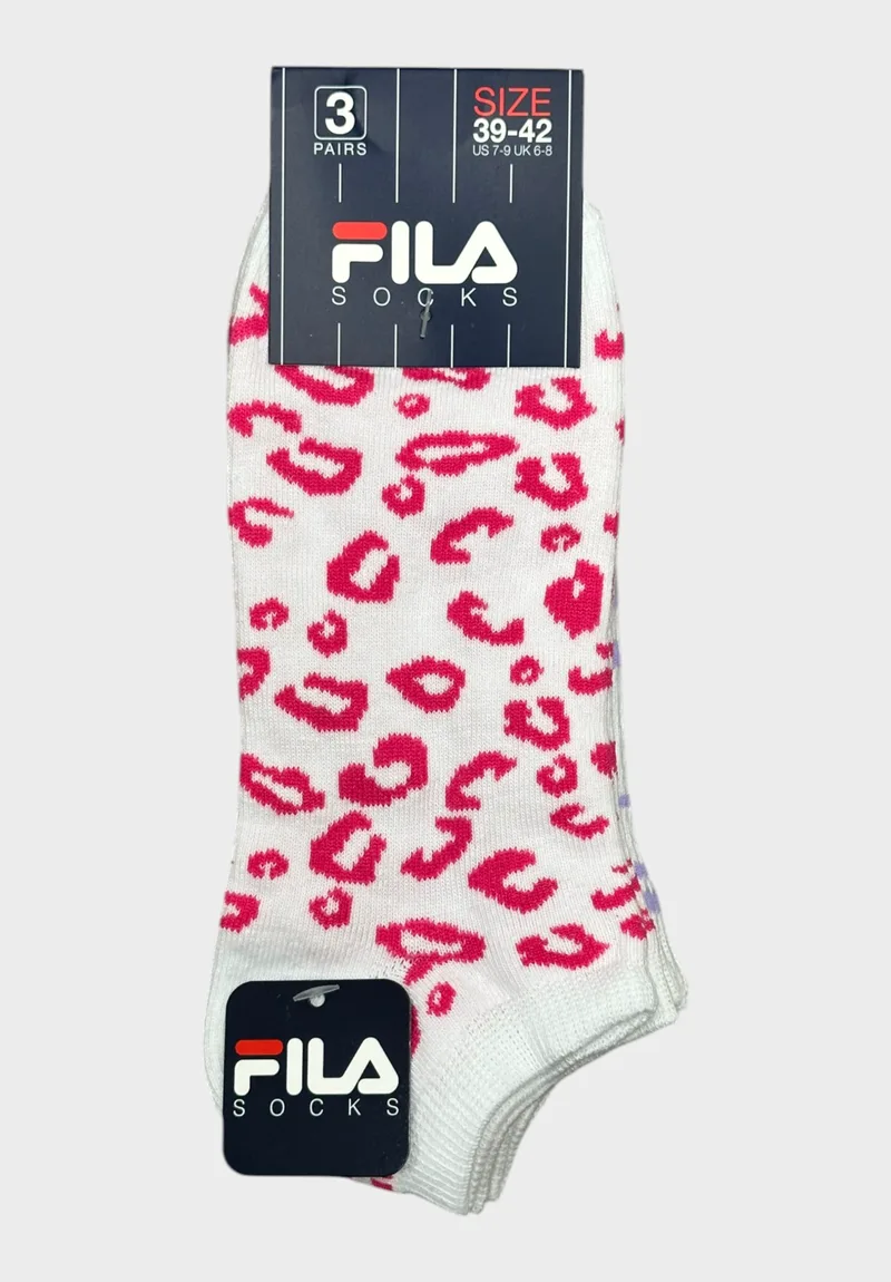 FILA Γυναικεία Σοσόνια Invisible Animal Print White F6149-300-Πολύχρωμο