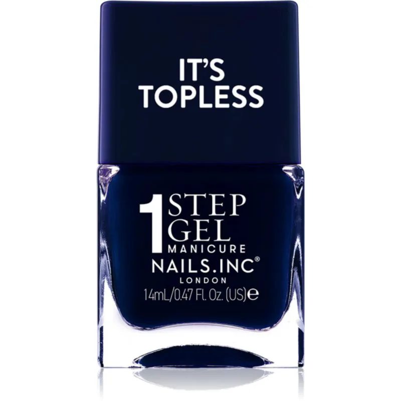 Nails Inc. It’s Topless τζελ βερνίκι νυχιών για μακρόχρονη επίδραση απόχρωση Whitney 14 ml