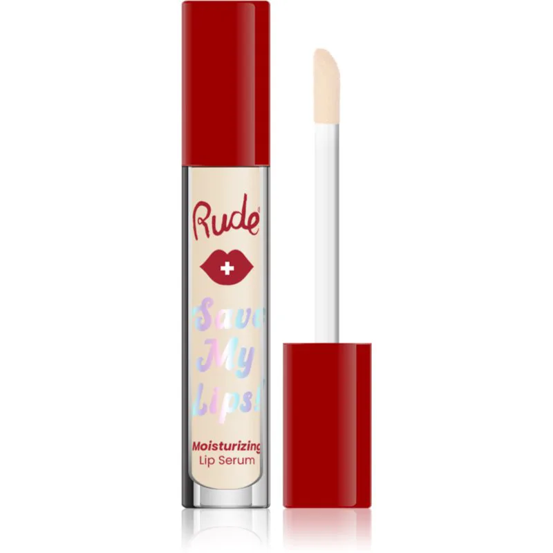 Rude Cosmetics Save My Lips ενυδατικός ορός για τα χείλη απόχρωση Peach 3.4 ml