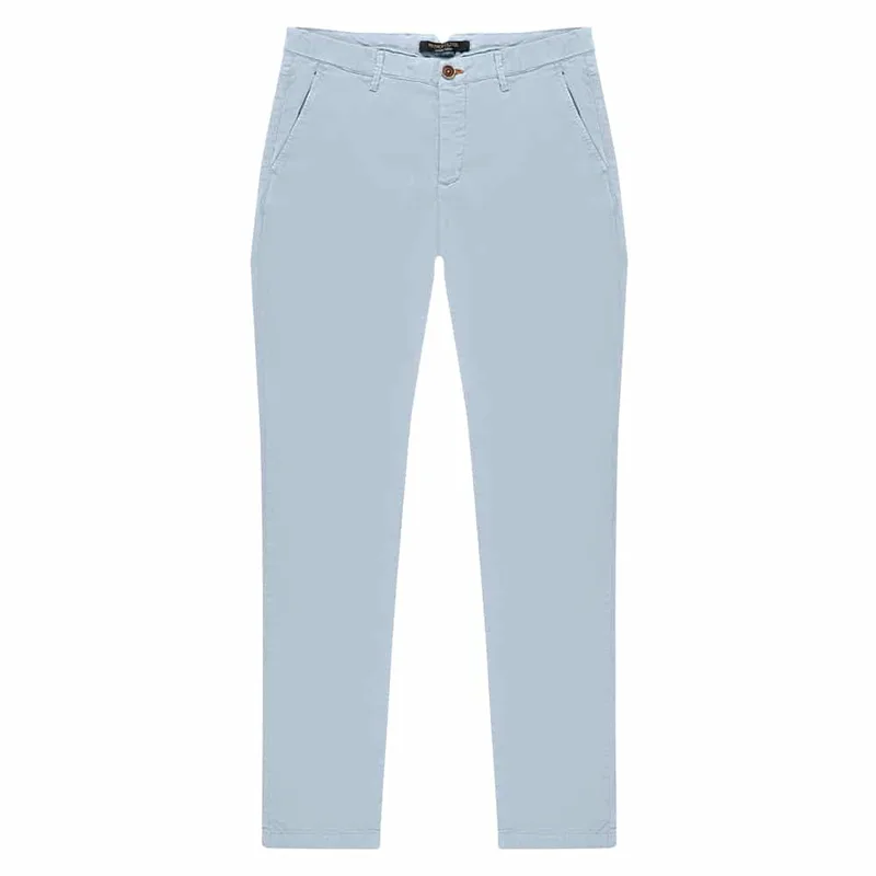 Prince Oliver Premium Chino Σιέλ All Season (Modern Fit)